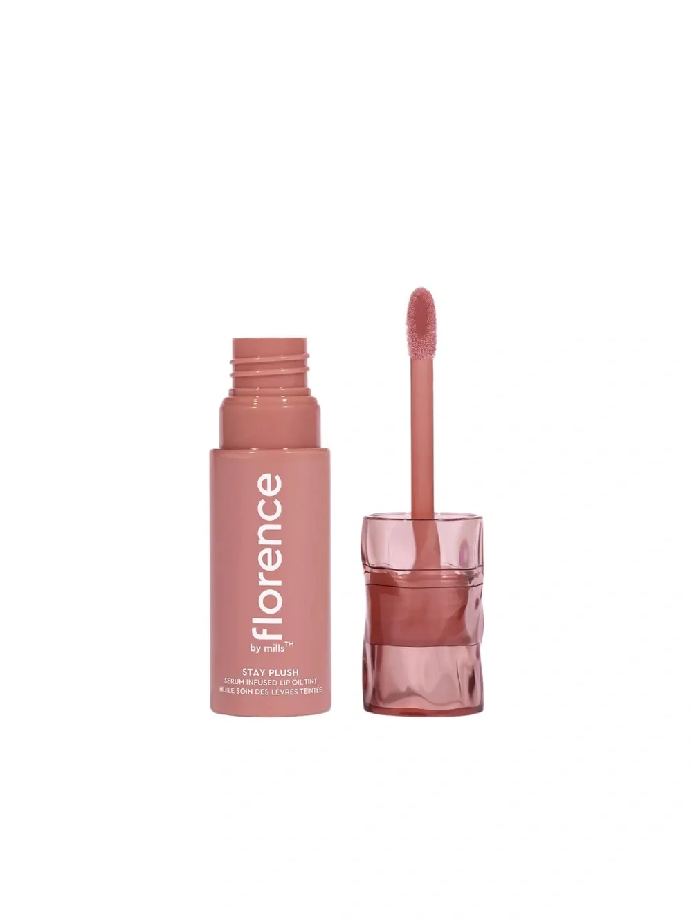 florence by mills Stay Plush Serum Infused Lip Oil Tint Color Coconut Colada